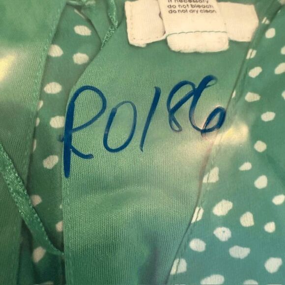 Japna Tiered Mini Dress Puff Sheer Sleeves Elastic and Tie Waist Green Size XS - Picture 14 of 14